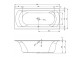 Badewanne rechteckig Riho Linares 180x80cm weiß - sanitbuy.pl