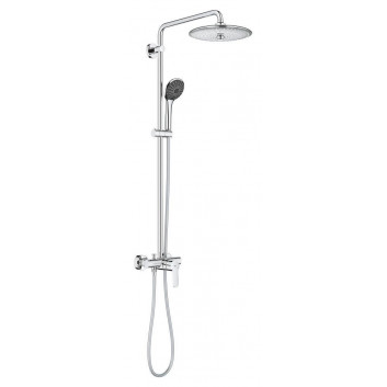 Duschsystem Grohe Vitalio Joy System 260 mit Thermostat zur Wandmontage - Chrom
