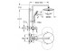 Duschsystem Grohe Vitalio Joy System 260 mit Thermostat zur Wandmontage - Chrom