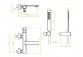 Wannenbatterie Laveo Tores Aufputz - Chrom