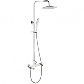 Brausestange Laveo Alea zur Wandmontage mit Armatur - Chrom