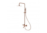 Brausestange Emporia Fly, 3-Funktions, thermostatisch, Aufputz - Chrom