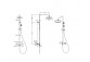Brausestange Emporia FLY, 2-Funktions-, thermostatisch, Aufputz - Chrom