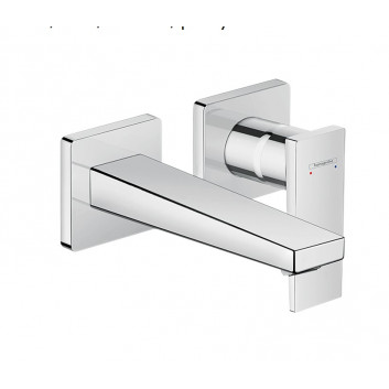 Waschtischarmatur mit 2-Anschlüssen Hansgrohe Metropol, Unterputz - Chrom
