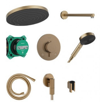 Duschsystem Hansgrohe Pulsify S 260 1jet mit Armatur termostatyczną Ecostat Comfort S i iBox universal 2, Unterputz, Chrom