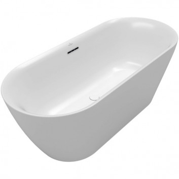 Badewanne freistehend Villeroy&Boch Theano, 175x75cm, Quaryl - weiss alpin