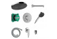 Duschsystem Hansgrohe Pulsify S 260 1jet mit Armatur termostatyczną Ecostat Comfort S i iBox universal 2, Unterputz, Chrom