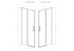 Tür Dusch- Schiebe- Radaway Idea Black DWJ 140 Links, 138.7-141.2x200.5cm, profil schwarz, Glas transparent- sanitbuy.pl