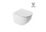 Wand-wc WC Excellent Joker, 47x36mm, bezrantowa, WC-Sitz mit Softclosing, weiß