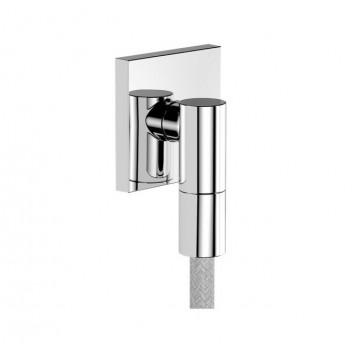 FixFit Fine E Schlauchanschluss mit Ventil zwrotnym, kwadratowe, Chrom