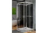 Kabine czterościenna Radaway Premium Plus 2S, 90x90 cm, Glas transparent/grafit