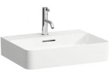 Waschtisch zur Wandmontage LAUFEN VAL 550 x 420 mm SaphirKeramik mit Hahnloch weiß
