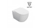 Wand-wc WC Excellent Doto S 49 cm, bezrantowa mit WC-Sitz mit Softclosing - weiß Glanz