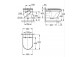 Wand-wc Grohe Euro Ceramic, 54x37cm, bezkołnierzowa mit WC-Sitz mit Softclosing - alpenweiß