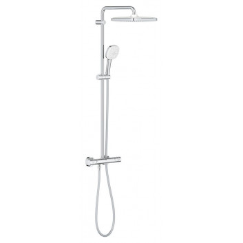 Duschsystem Grohe Euphoria System 260 mit Thermostat zur Wandmontage, mit Kopfbrause okrągłą 26 cm - phantom black