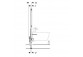 Unterputz-gestell Geberit DuofixBasic für Bidet, Höhe konstrukcji 112 cm, uniwersalny