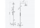 Dusch-set thermostatisch Rain, Excellent Round - Schwarz matt 