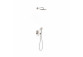 Dusch-set Tres Study Exclusive Unterputz mit Kopfbrause okrągłą 30 cm - Stahl 