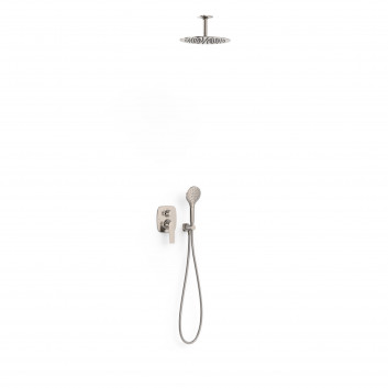Dusch-set Tres Loft Unterputz mit Kopfbrause okrągłą 30 cm - Stahl 