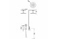 Dusch-set Tres Loft Unterputz mit Kopfbrause okrągłą 30 cm - Stahl 