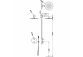 Dusch-set Tres Loft Unterputz mit Kopfbrause okrągłą 30 cm - Stahl 