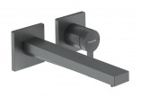 Einhebel- Waschtischarmatur zur Wandmontage, Unterputz mit Auslauf 22,5 cm, Hansgrohe Tecturis E - Chrom