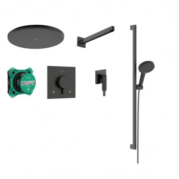 Duschsystem Hansgrohe Crometta S 240 1jet, Unterputz, Armatur Einhebel-, Kopfbrause 24cm, Handbrause 2-Funktions-, Chrom