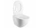 Bezkołnierzowa Becken Toiletten- hängend OMNIRES OTTAWA COMFORT mit WC-Sitz mit Softclosing, 54 x 37 cm - weiß matt