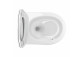 Bezkołnierzowa Becken Toiletten- hängend OMNIRES OTTAWA COMFORT mit WC-Sitz mit Softclosing, 54 x 37 cm - weiß matt