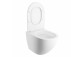 Bezkołnierzowa Becken Toiletten- hängend OMNIRES OTTAWA COMFORT mit WC-Sitz mit Softclosing, 54 x 37 cm - weiß matt