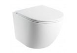 Wand-wc SILENT POWER™ Omnires Ottawa,mit WC-Sitz mit Softclosing, 49x37cm, weiß Glanz