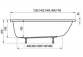 Badewanne rechteckig Ravak Classic II 120x70 cm, Acryl- - weiß 