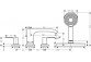 Wannenarmatur mit 4 anschlüssen Hansgrohe Finoris, montaż am Wannenrand, sBox, 2 wyjścia wody, Chrom