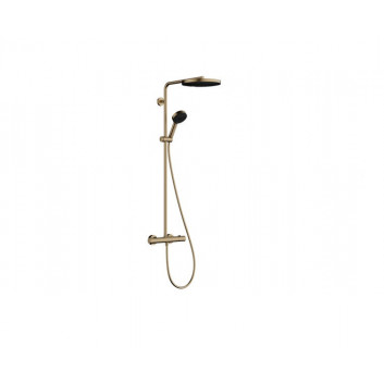 Dusch-set Hansgrohe Pulsify S Puro 260 1 jet z Ecostat Fine i główką Dusch- 3jet, Farbe gebürstetes Bronze