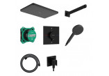 Duschsystem Hansgrohe Raindance Alive Q 210/340 1jet mit Armatur termostatyczną i iBox universal 2, Unterputz - schwarz matt