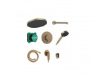 Duschsystem Hansgrohe Pulsify S 260 1jet mit Armatur termostatyczną Ecostat Comfort S i iBox universal 2, Unterputz, Chrom