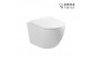 Becken WC hängend EMPORIA NOX 1.1, 53x36x32 cm, bezrantowa, system spłukiwania wirowego AquaTwist, mit WC-Sitz mit Softclosing slim
