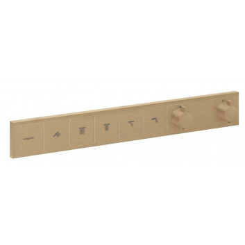 Armattur thermostatisch Hansgrohe RainSelect, Unterputz, 2 Empfänger, schwarz matt
