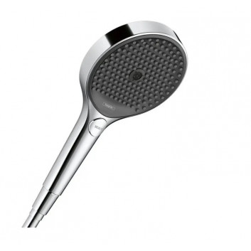 Brausekopf Hansgrohe Rainfinity 130 3jet, 3-strumieniowa, schwarz matt