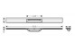 Außenelement odpływu Hansgrohe RainDrain Flex, 80cm, z możliwością przycięcia i zur Bodenmontage - Chrom