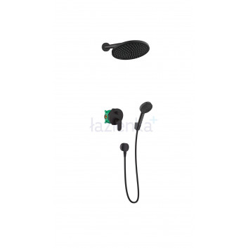 Set Unterputz Hansgrohe Vernis Blend 200, Pulsify S 1jet - schwarz matt