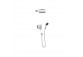 Dusch-set Hansgrohe WallStoris, Aufputz-, Armattur thermostatisch, 1 wyjście wody, mit Korb, wieszakiem i suwakiem, schwarz matt