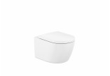 Becken abgehängt WC Roca Meridian Rimless Compacto, 48x36cm, bez kołnierza, weiß