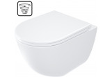 Becken WC Deante Arnika 36x52 cm, spłukiwanie wirowe mit WC-Sitz mit Softclosing bezkołnierzową - weiß