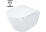 Becken Wc mit Sitz bezkołnierzową, Deante Round, weiß