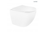 Set Oltens Hamnes Stille Becken WC hängend PureRim mit Schicht SmartClean mit WC-Sitz mit Softclosing