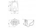 Set Cersanit SET C250: Gestell Aqua 50 MECH QF + Wand-WC Zen By Cersanit Cleanon mit WC-Sitz mit Softclosing
