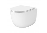 Set Cersanit SET C951: Becken WC hängend Cersanit Intro Pro Oval Tornado 36x48,5 cm mit Sitz duroplastową Slim - weiß