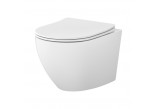 Set Cersanit SET C947: Becken WC hängend Cersanit Remo Pro Oval Tornado 36x51 cm mit Sitz duroplastową Slim - weiß