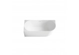 Badewanne freistehend Emporia Molly 160x78 cm, Eck-, links z Überlauf szczelinowym i syfonem Emporia - weiß